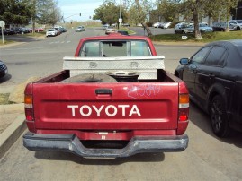 1995 TOYOTA PICK UP, 2.4L 5SPEED 2WD, COLOR RED, STK Z15892